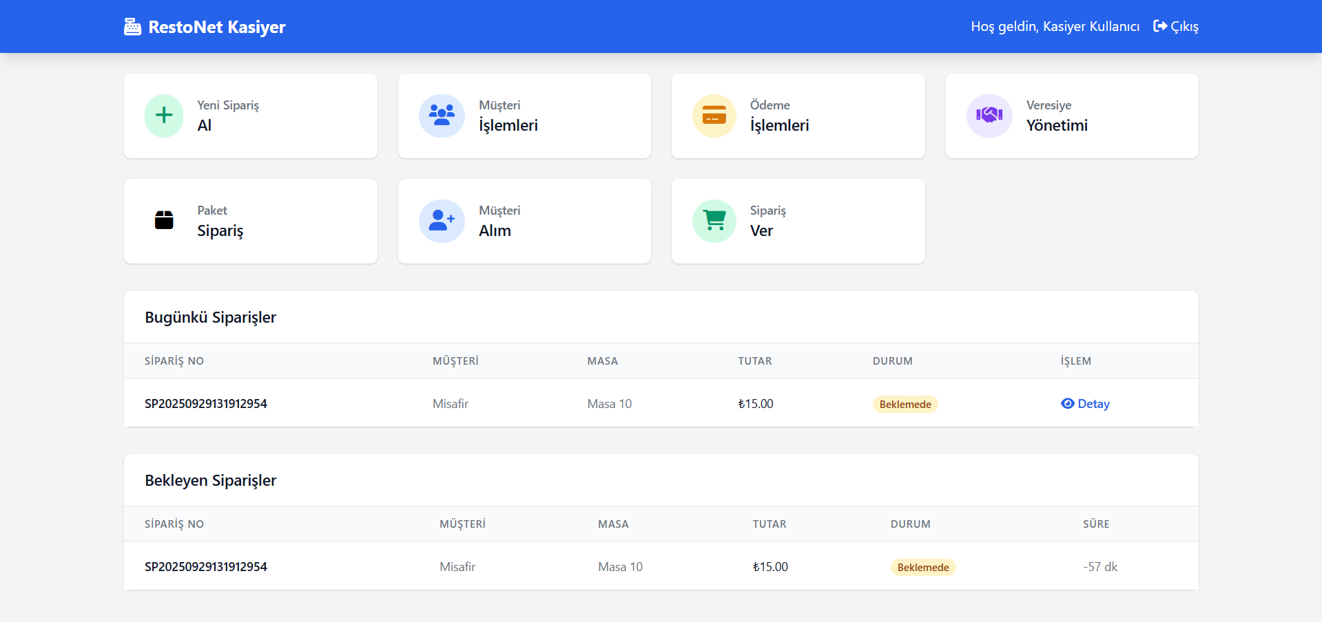 Gelişmiş Restoran Yönetim Yazılımı - Ekran Görüntüsü 3