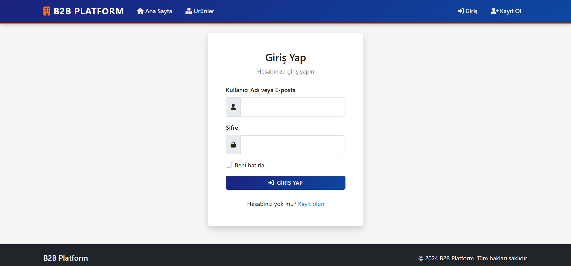 Gelişmiş B2B Yazılımı - Ekran Görüntüsü 2